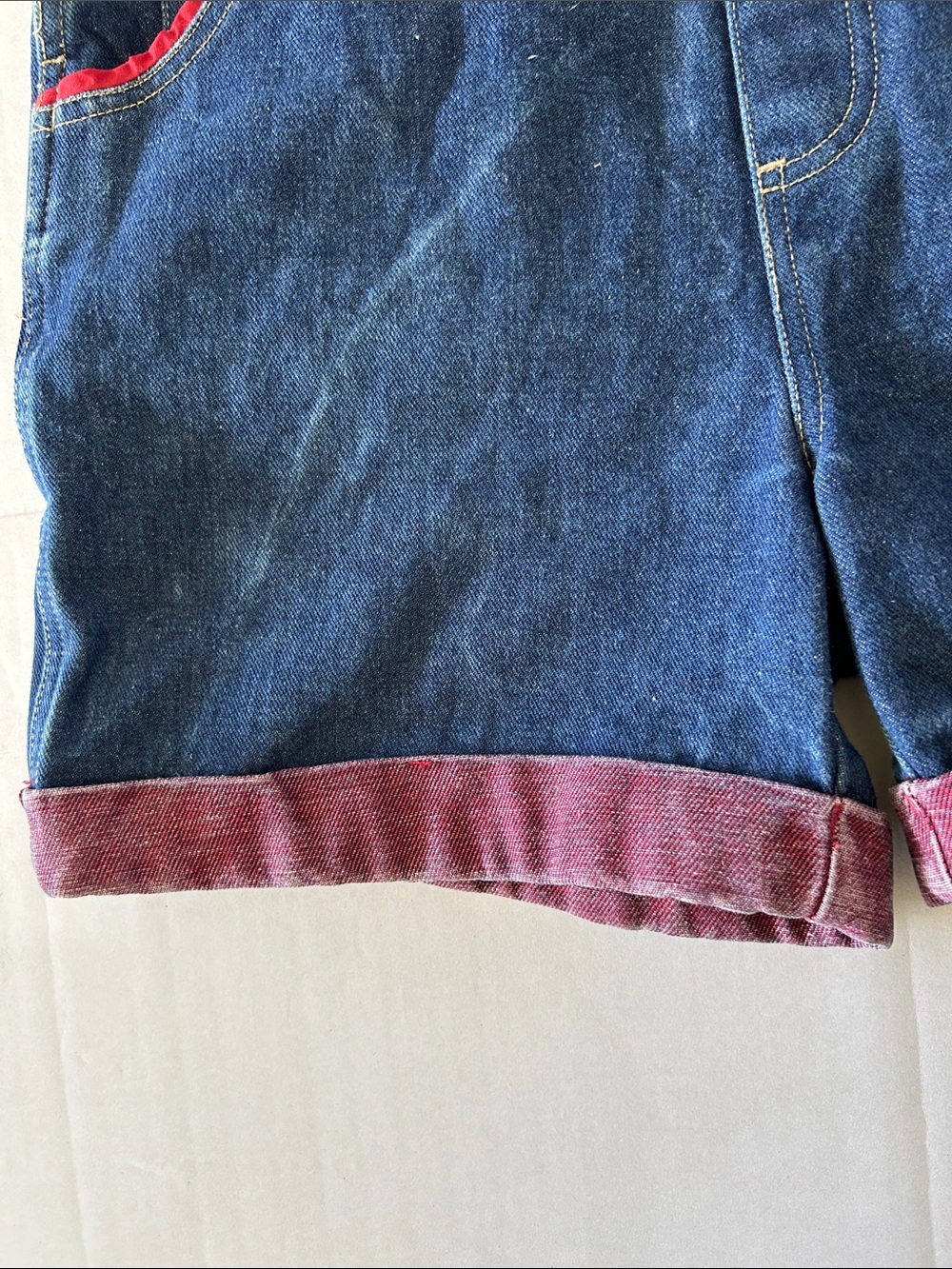 B.U.M. EQUIPMENT RARE VINTAGE SHORT CARPENTER STYLE OVERALLS SIZE S - Picture 4 of 12